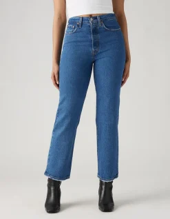 Ribcage Straight Ankle High Rise Stretch Jeans