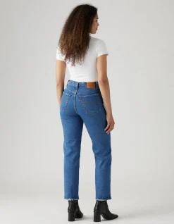 Ribcage Straight Ankle High Rise Stretch Jeans