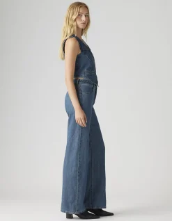 Ribcage Wide Leg Braided High Rise Jeans