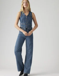 Ribcage Wide Leg Braided High Rise Jeans
