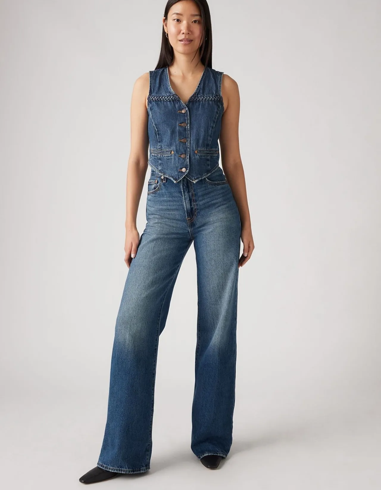 Ribcage Wide Leg Super High Rise Denim Jeans