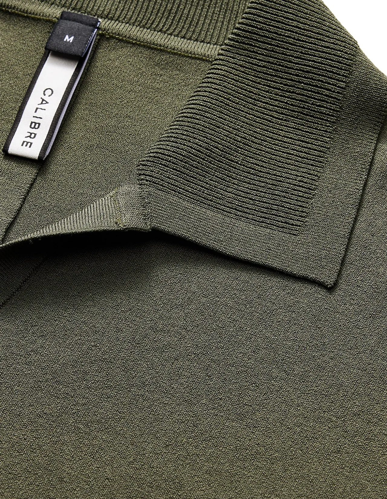 Rib Collar Tech Knit Polo