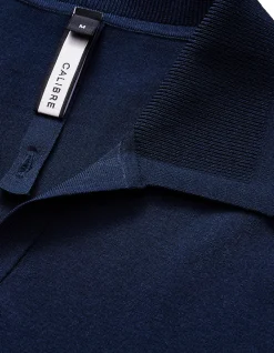 Rib Collar Tech Knit Polo
