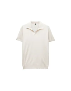Rib Collar Tech Knit Polo