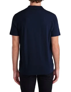 Rib Collar Tech Knit Polo