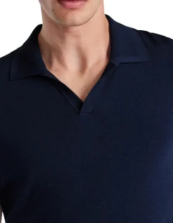 Rib Collar Tech Knit Polo