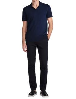 Rib Collar Tech Knit Polo