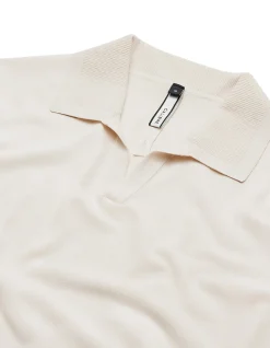 Rib Collar Tech Knit Polo