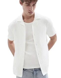 RIB STITCH BUTTON THRU