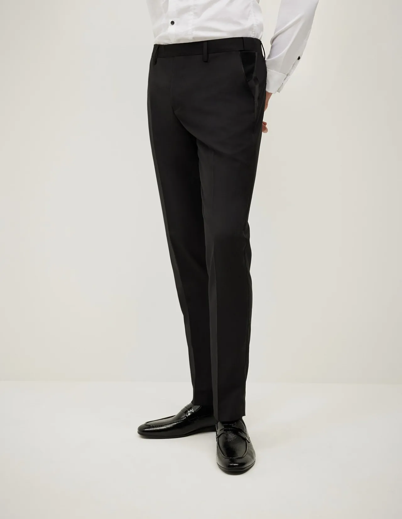 Riley Black Tie Chintz Tuxedo Pant
