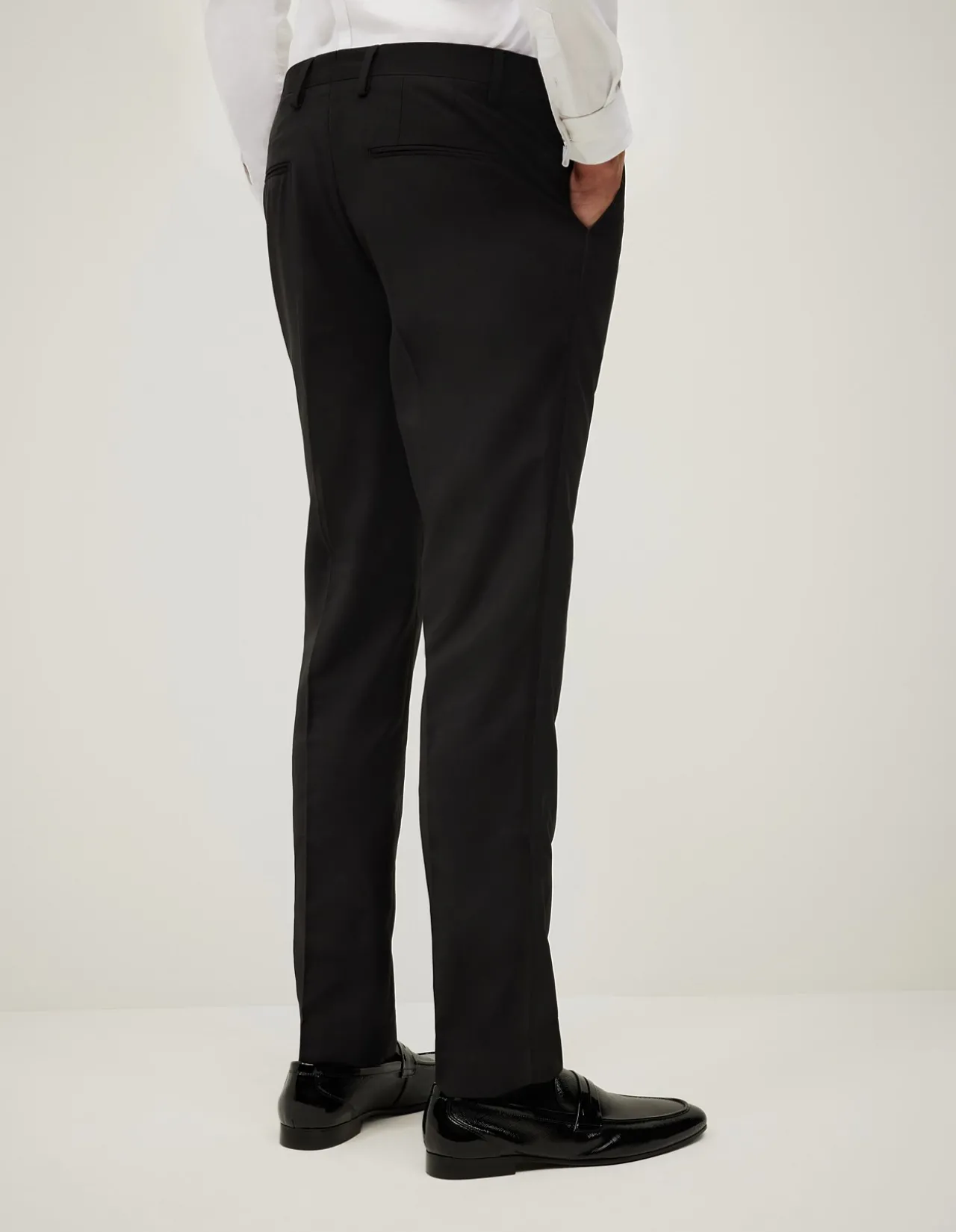 Riley Black Tie Chintz Tuxedo Pant