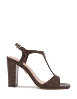 RINN Ebony Leather Block Heel