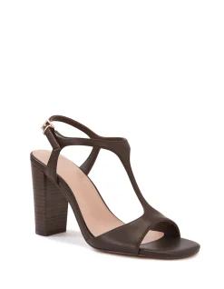 RINN Ebony Leather Block Heel