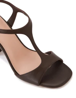 RINN Ebony Leather Block Heel