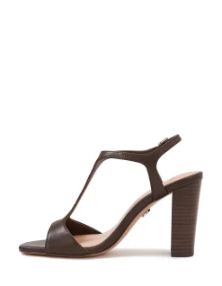 RINN Ebony Leather Block Heel