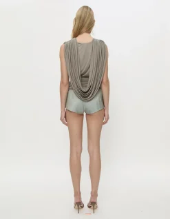 RIPPLE DRAPE SL JERSEY TOP