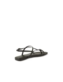 Rollina Strappy Leather Flat Sandals