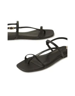 Rollina Strappy Leather Flat Sandals