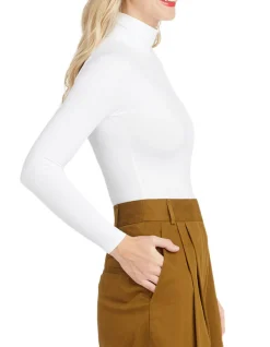Roll Neck Long Sleeve Bodysuit