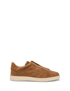 Romy Suede Slip On Low Top Sneakers