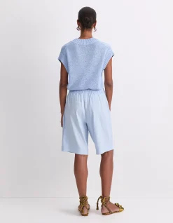ROSA ELASTICATED LINEN SHORT