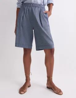 ROSA ELASTICATED LINEN SHORT