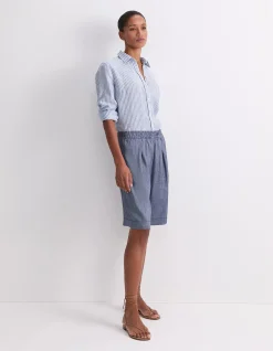 ROSA ELASTICATED LINEN SHORT