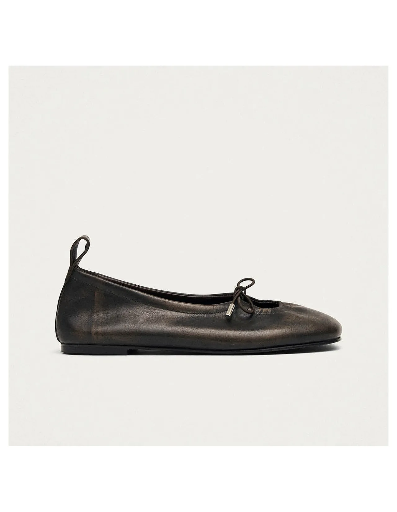 Rosalind Brushed Leather Ballet Flats