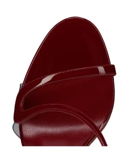 ROSA Z 100MM PATENT PVC LIN EMPIRE SANDALS