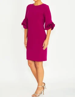 ROSIE MAGENTA CREPE DRESS