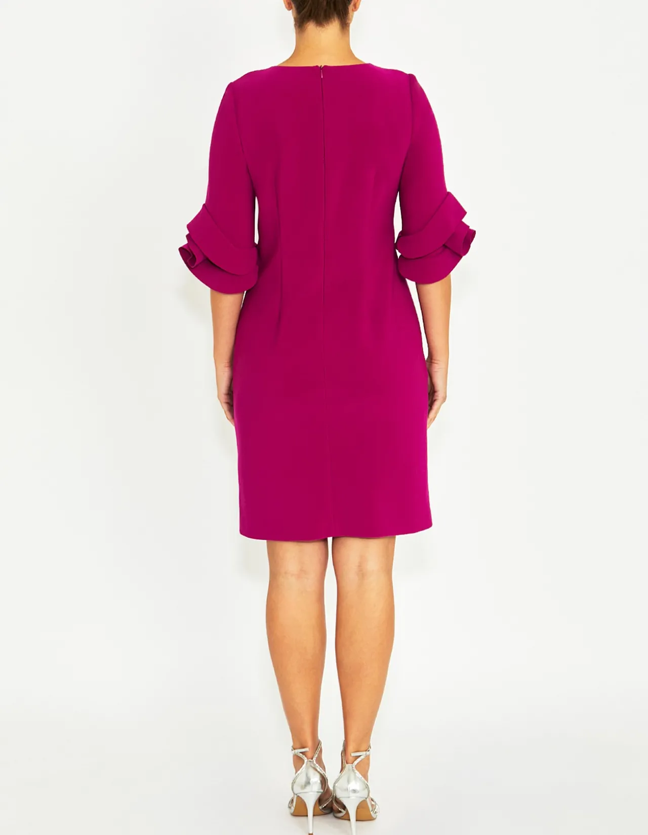 ROSIE MAGENTA CREPE DRESS