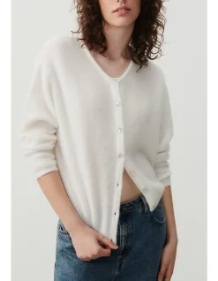 Round Neck Knit Cardigan