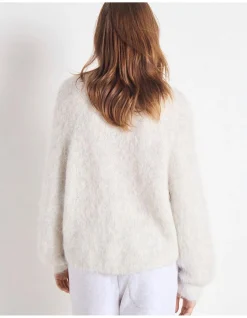 Round Neck Zip Through Knit