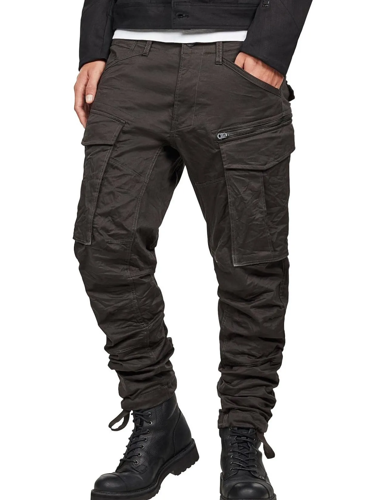 Rovic Zip 3D Regular Tapered Pant Grey
