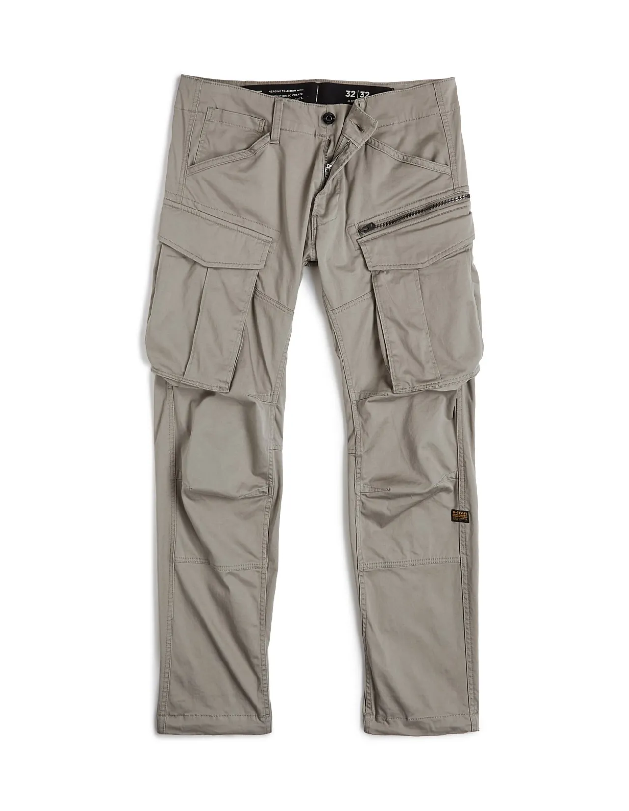Rovic Zip 3D Regular Tapered Pants Grey