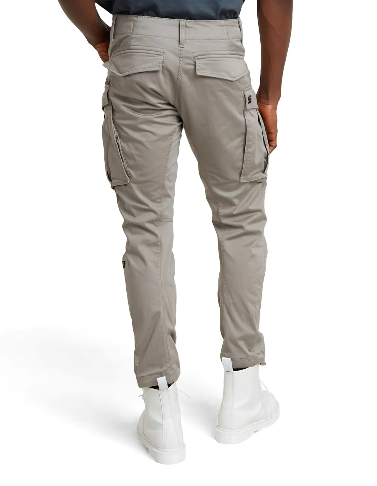 Rovic Zip 3D Regular Tapered Pants Grey