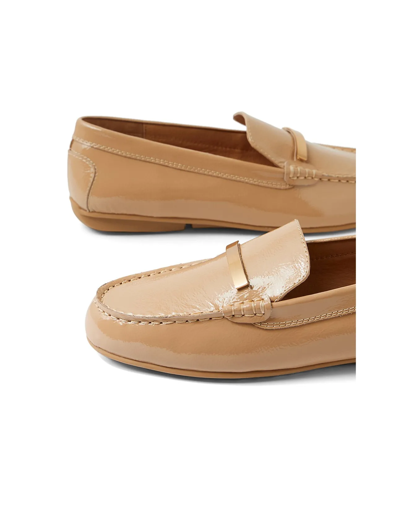 Rube Crinkle Patent Leather Loafers