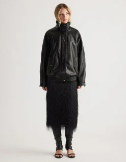 RUE FRINGED MIDI SKIRT