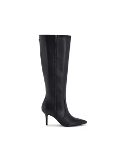 RUNWAY KNEE HIGH BLACK BOOTS