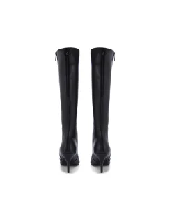 RUNWAY KNEE HIGH BLACK BOOTS