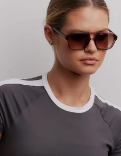 RUNWAY MOCCA SUNGLASSES