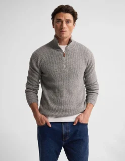 RYAN ZIP NECK KNIT
