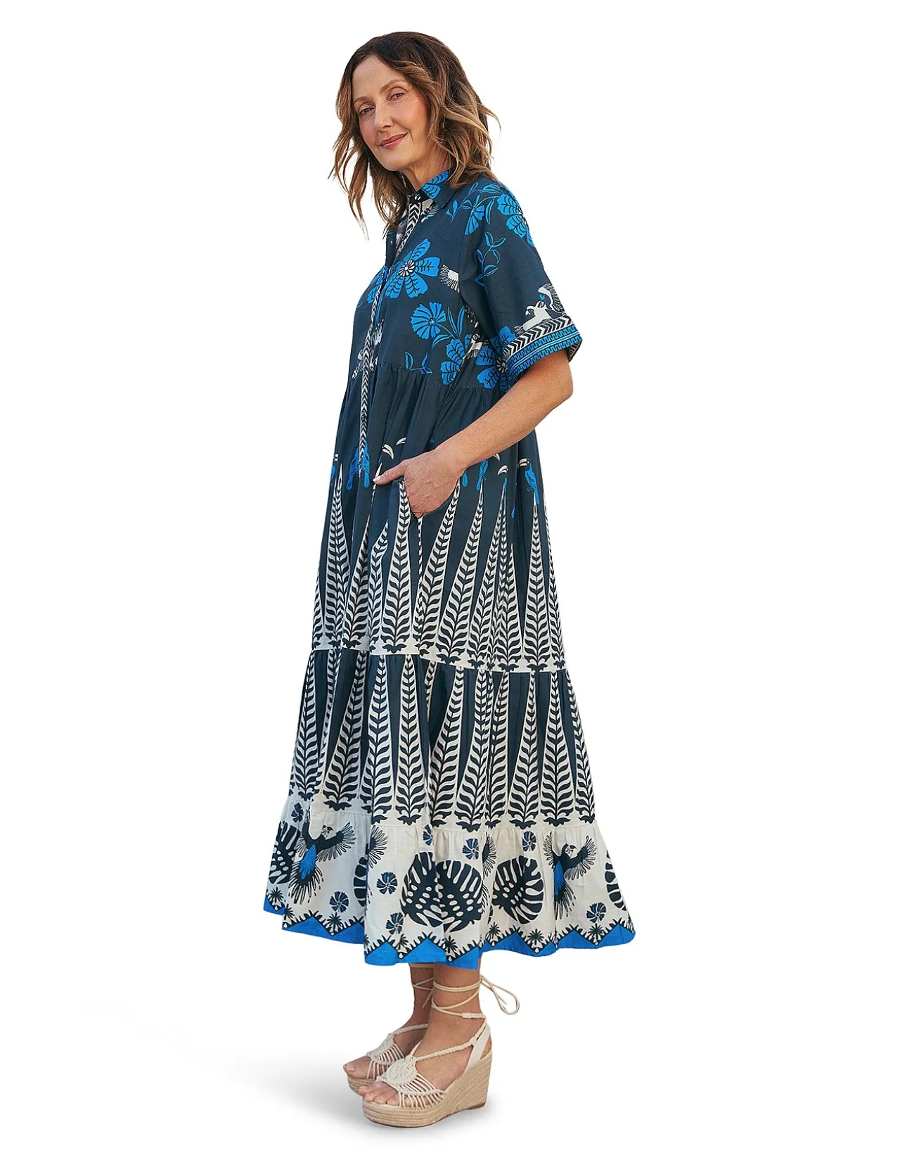 SABRE COLLARED DRESS