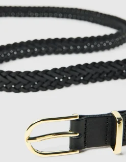 SADIE BRAIDED LEATHER BELT