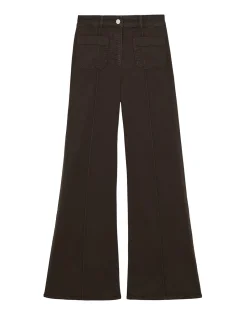 Sakura High Rise Patch Pocket Flare Jeans