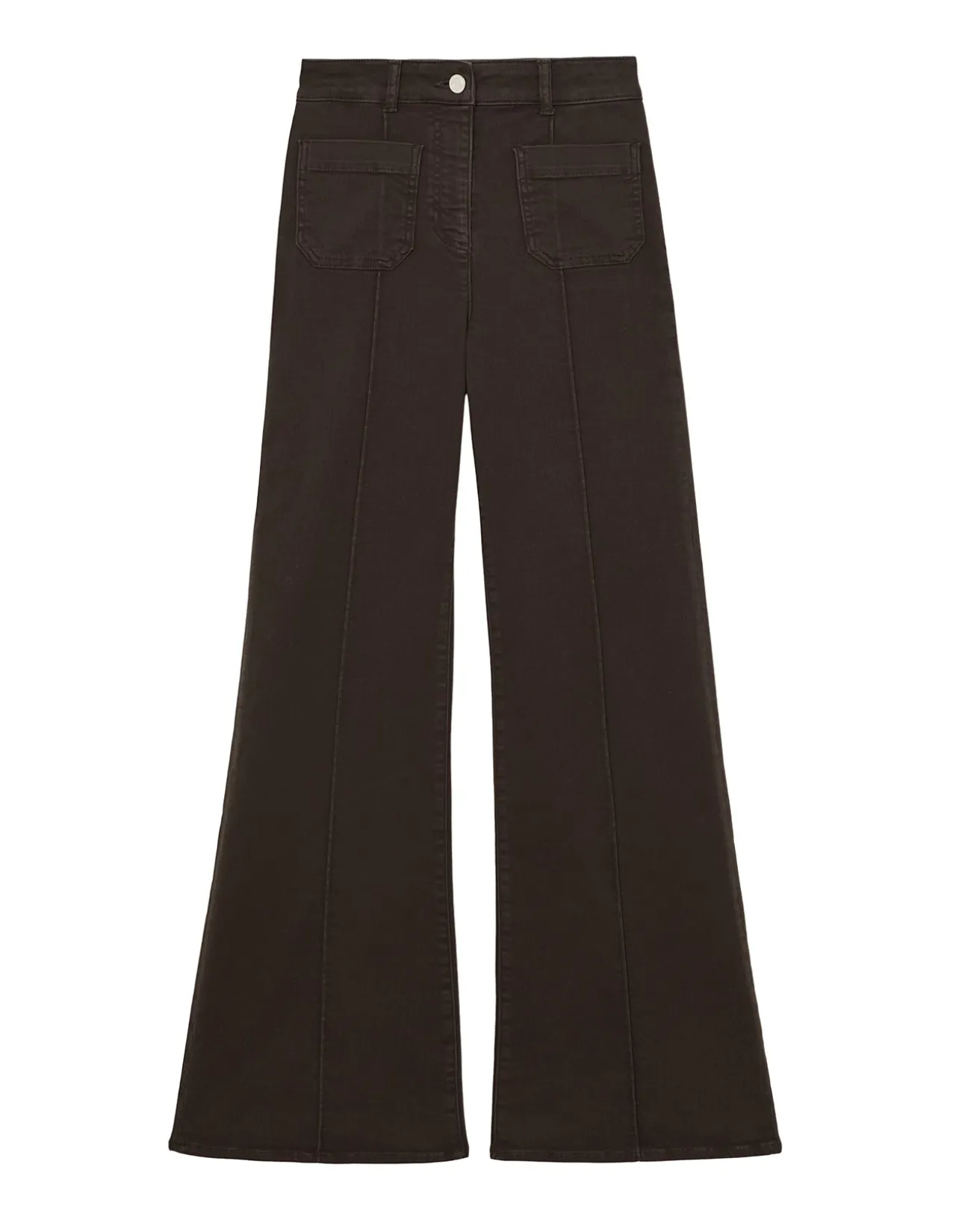 Sakura High Rise Patch Pocket Flare Jeans
