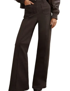 Sakura High Rise Patch Pocket Flare Jeans