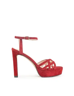 SAMI110 LATTICE FRONT PLATFORM SANDAL