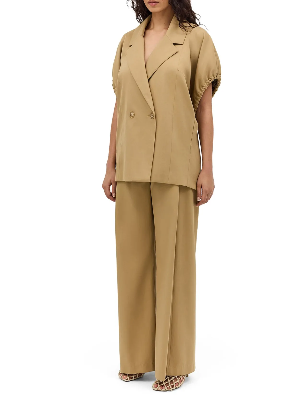 SAND WOOL SUITING PERUSE JACKET