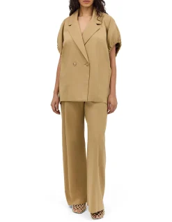 SAND WOOL SUITING PERUSE JACKET